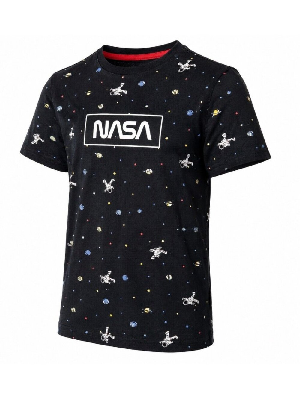 Eighty Eight NASA Astronaut Graphic Tee Boys M 10-12 Black Space All Over Print